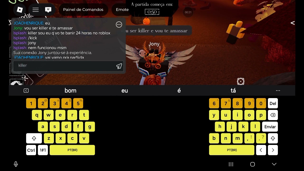 Jony achou q ia ser o killer mais eu banir ele