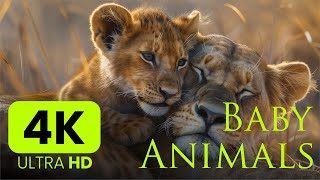 Baby Animals 4K | Scenic Relaxation Film #nature #explore #治癒 #治癒音樂 #放鬆 #放鬆視頻 #africa #animals