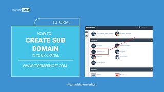 How To Create A Sub Domain In Your Cpanel Stormerhost.com