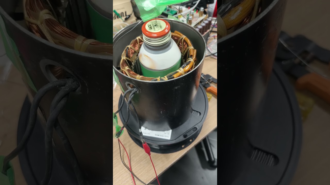 アルミ缶型誘導電動機でドレミファインバータ #vvvf #vvvfサウンド
