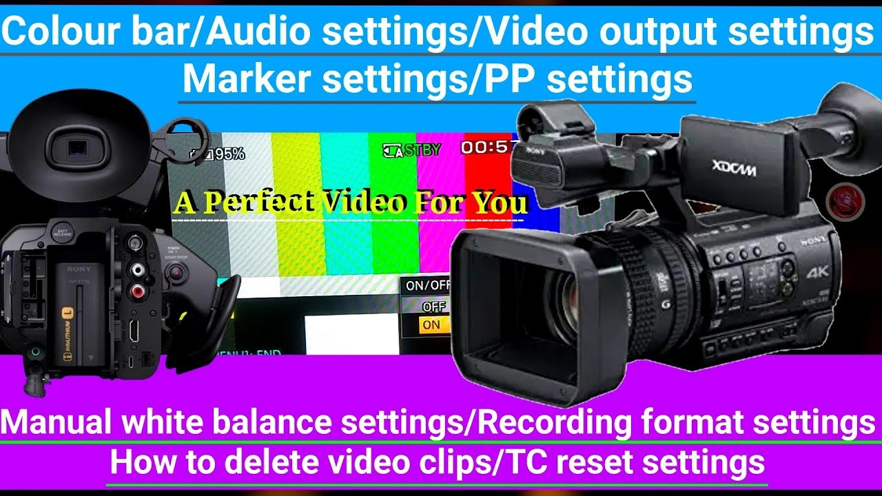 Sony nx100 & Sony pxw z150 Camera Basic Tutorial Sony nx100 & pxw