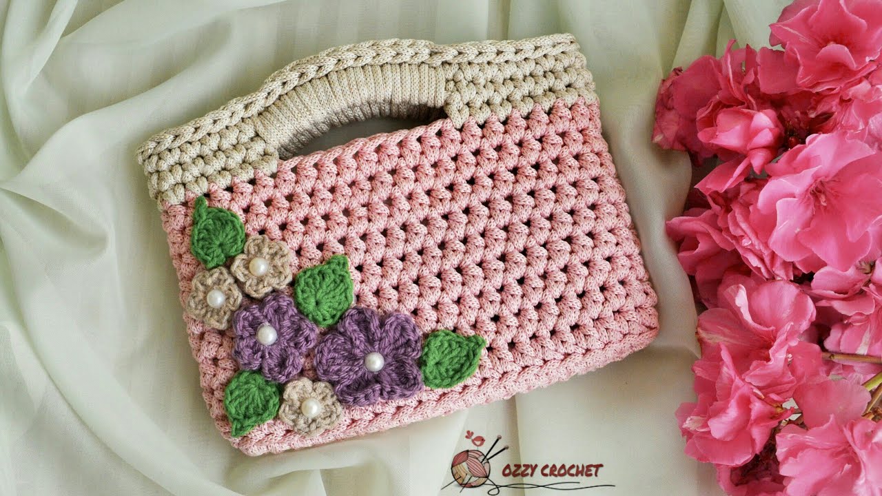 كروشيه.شنطة اطفال كروشيه بخيط القيطان 1