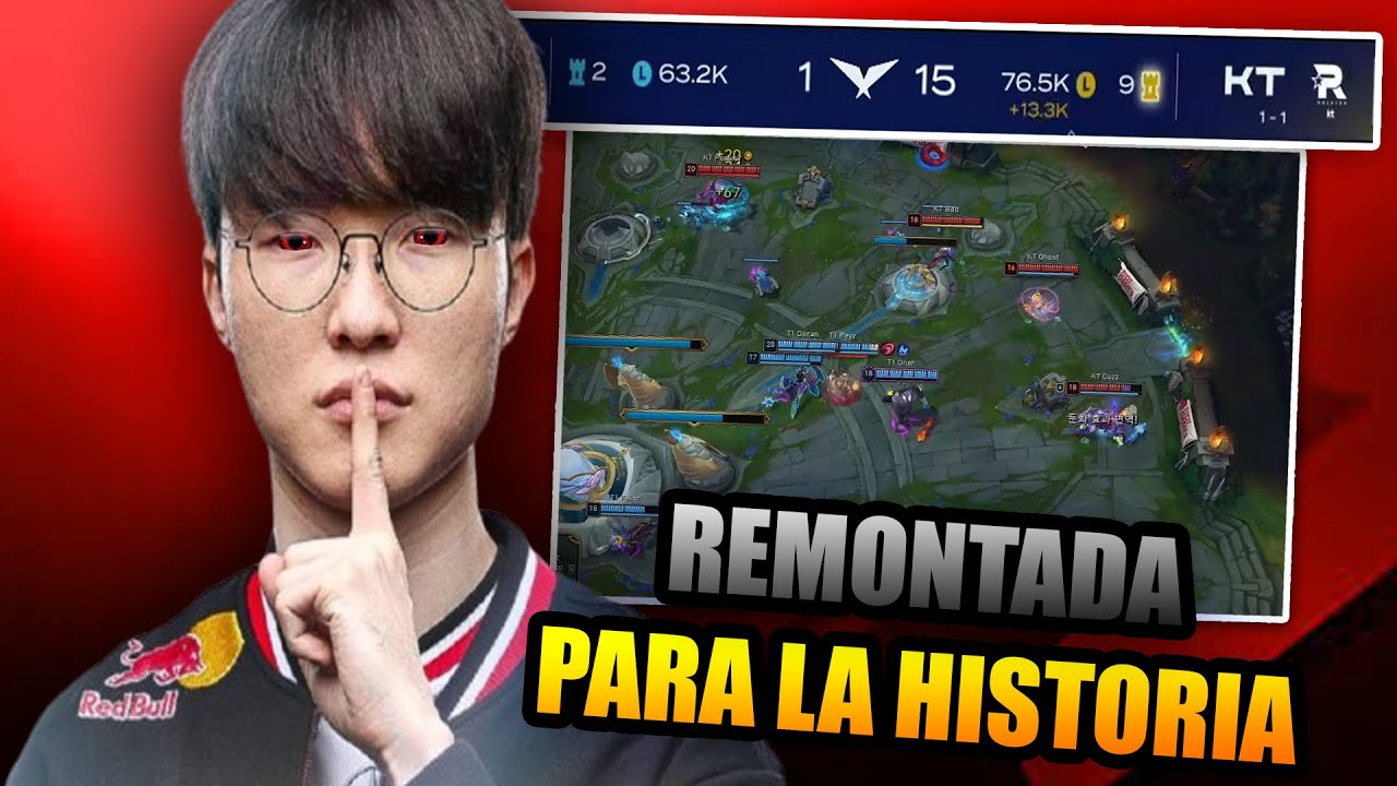 T1 HACE LA REMONTADA DEL AÑO vs KT