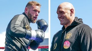 BILLY JOE FURY! Tag Team Saunders & Tyson workout with trainer Ben Davison