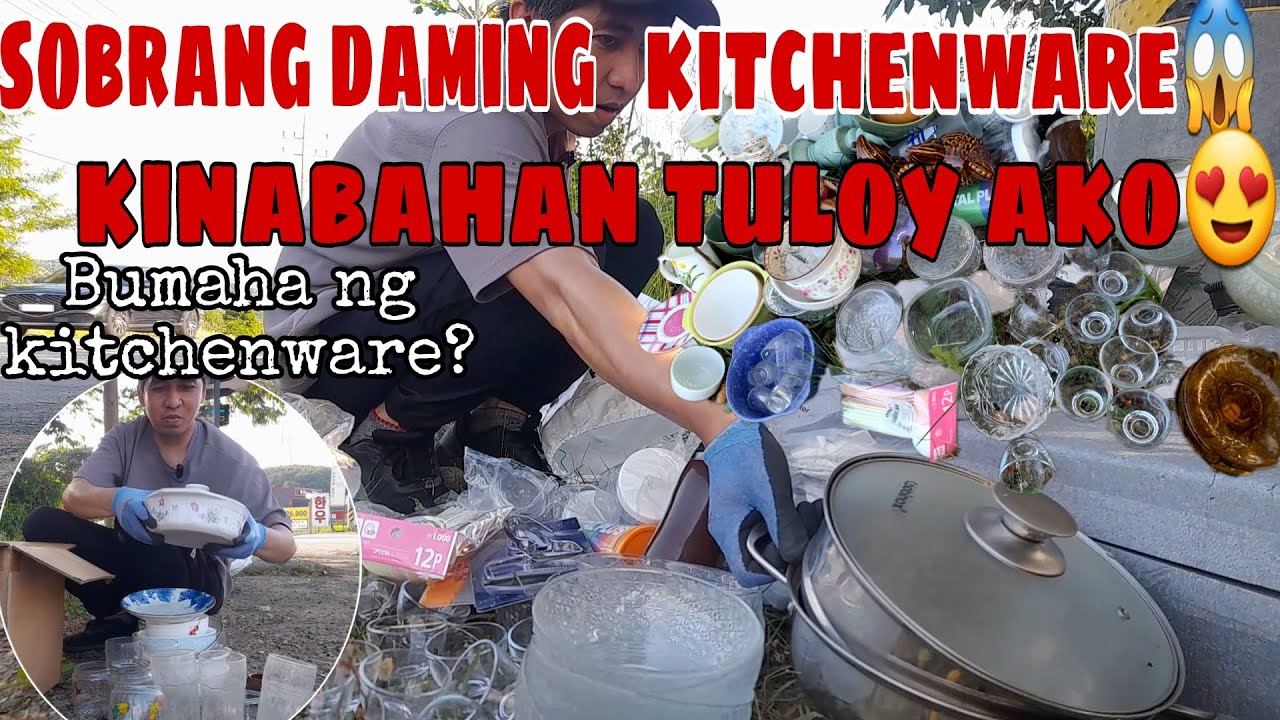 DUMPSTER DIVING#82 ANDAMING KITCHENWARE.KINABAHAN TULOY AKO.#dumpsterdiving #feelingerochannel