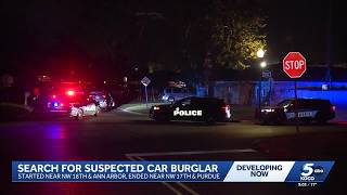 Police search for suspect, arrest another after allegedly breaking into cars in OKC metro
