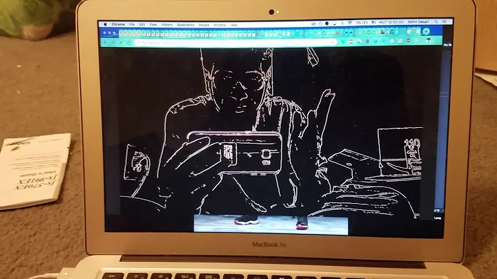 Real time edge detection in a browser using python