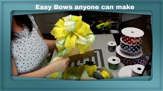 How To Make Nine Different Types Of DIY bows  Easy For Beginners NO BOW MAKER REQUIRED