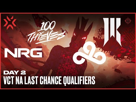 VCT NA Last Chance Qualifier 2022 - Day 2 - Match 1: 100 Thieves vs NRG, Match 2: Cloud9 vs Shopify Rebellion. Valorant's VCT 2022 Last Chance Qualifier Day 2.