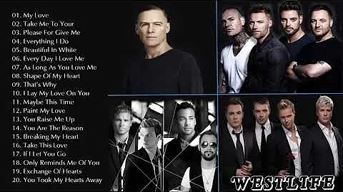 Bryan Adams, Westlife, Shayne Ward, MLTR, Backstreet Boys, Boyzone   Best Love Songs Of All Time