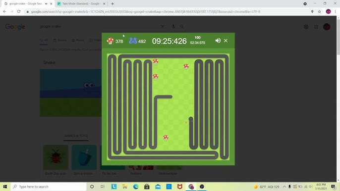 google snake game twin high score world record (34) (old) 