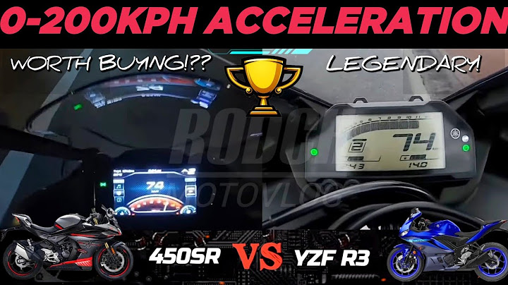CFMoto 450SR 🆚️ Yamaha YZF R3 | 0-200KPH Acceleration & Top Speed Attempt! 🔥#450sr #r3