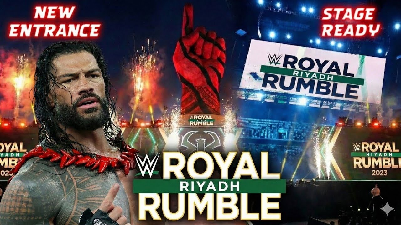 Roman Reigns Special Entrance 😍Royal Rumble 2026 Stage Construction DONE😱