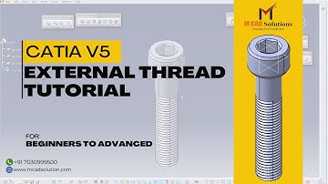 Thread Operation Tutorial in Catia V5 #mcad #catia #3d #thread #design #partdesign #catiatraining