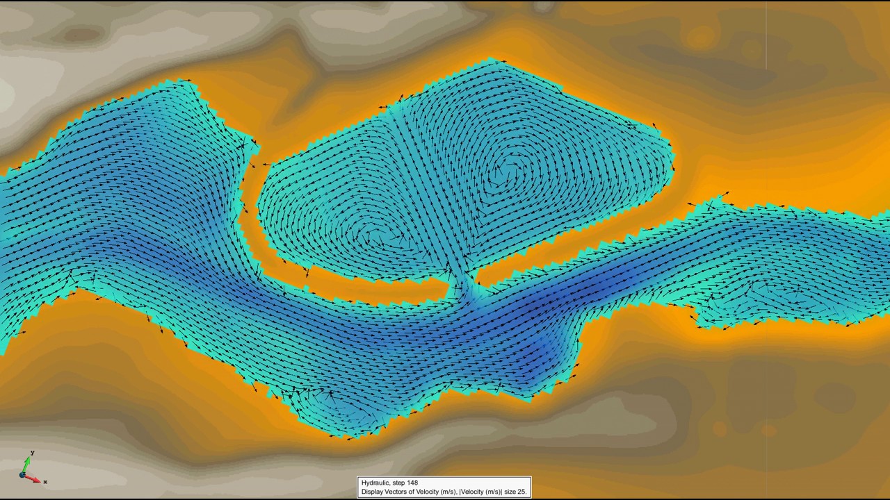 Anti-flood structure assessment [#Iber model] - YouTube
