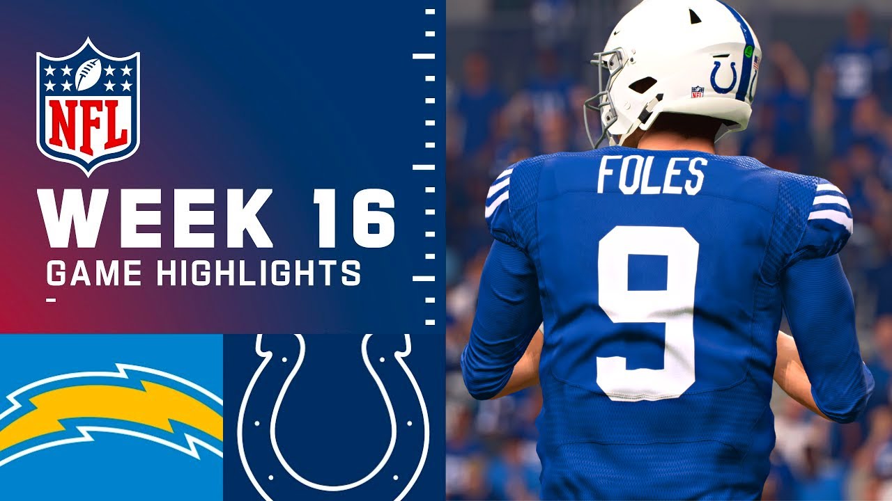 Chargers vs. Colts Week 16 Madden 23 Simulation Highlights YouTube