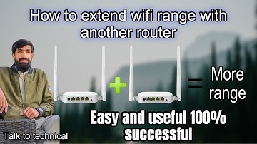how to extend wifi range with another router