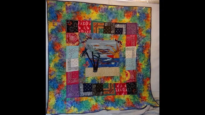 ERIKA'S MEMORY QUILT Made with her bandannas and f...