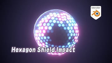 [Tut] Hexagon Shield Impact - Blender Geometry Nodes 3.1 Field