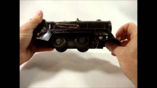 Vintage MARX Wind Up Train Locomotive Steam Engine Metal
