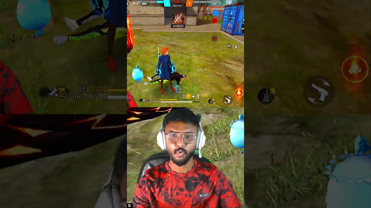 MY HATER 😂😡CHALLENGED ME FOR 1VS1🤬💥  #shorts #sanzzoff #freefiretelugu