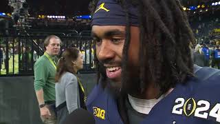 INTERVIEW: Donovan Edwards scores 2 TD in Michigan’s national title win, finally getting his moment