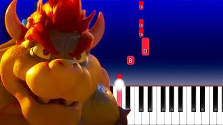 Bowser plays the underground theme song (Piano Tutorial)