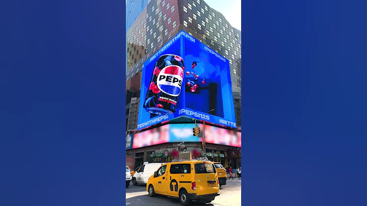 Times Square just got a whole lot cooler 😎 Come check us out on the big screen! #Pepsi125