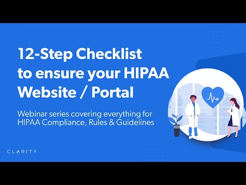 HIPAA Rules & Guidelines webinar | 12-Step Checklist for a HIPAA Compliant Website or Portal