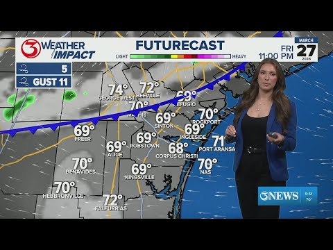 Warm and breezy end to the week, changes this weekend - YouTube