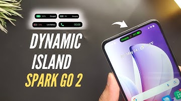 Tecno Spark Go 2 Dynamic Island | Dynamic Port Set For, Calls,Battery,Notification,Face Lock, & More