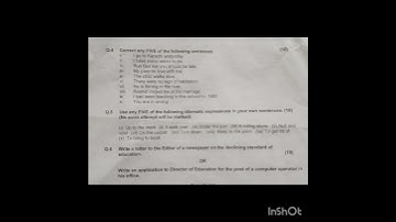 past paper English B.A part 2 2020PU