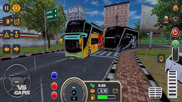 Double Decker Bus Passengers Drive to Yogyakarta - Mobile Bus Simulator Gameplay