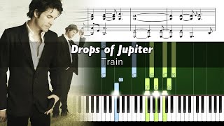 Download Lagu Train - Drops of Jupiter (Tell Me) - Accurate Piano Tutorial with Sheet Music MP3
