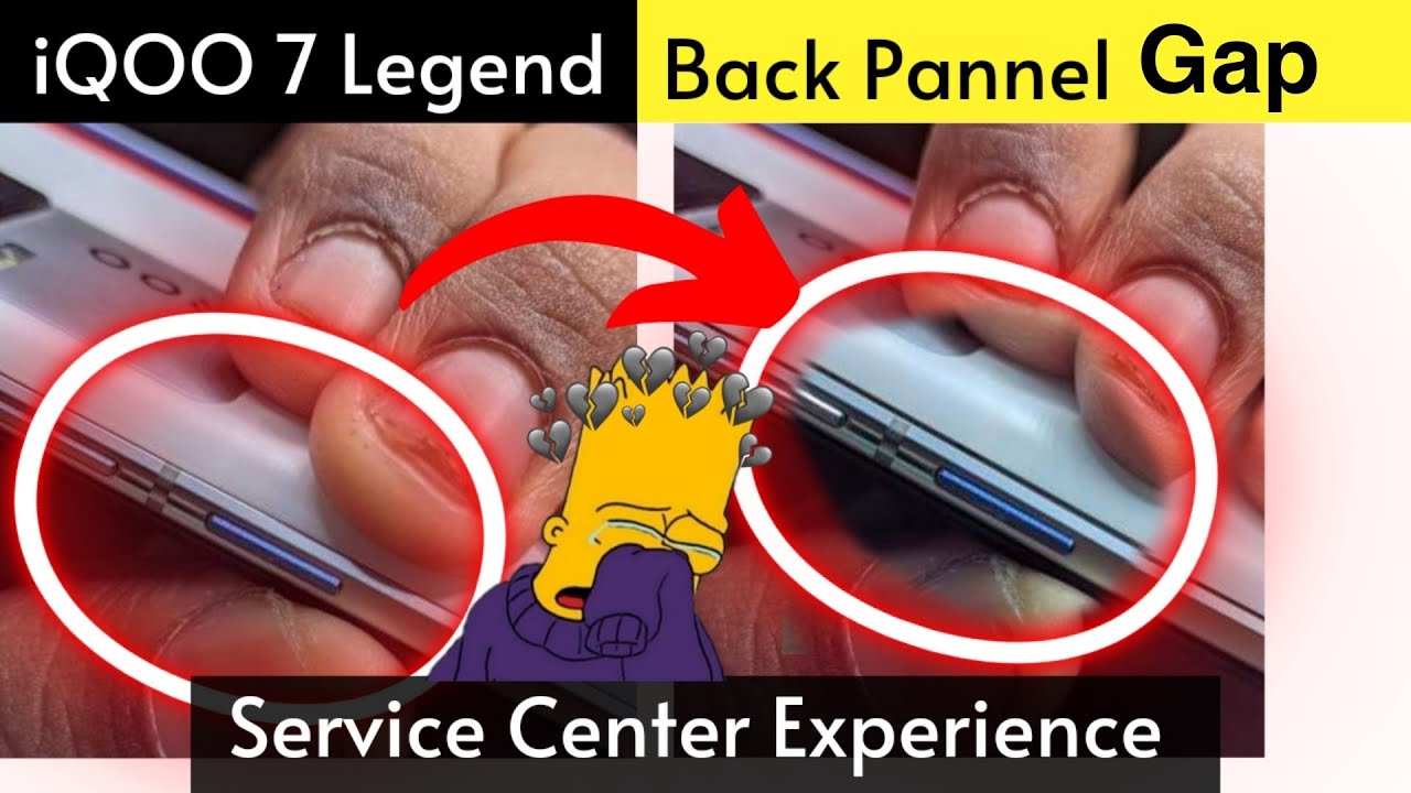 iQOO 7 Legend Back Pannel Problem | iQOO Service Centre Experience 😶