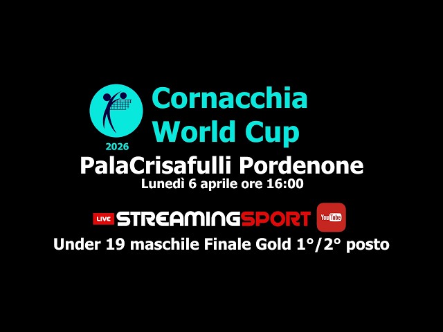 Cornacchia World Cup 2026 Under 19maschile Finale Gold 1°/2° posto