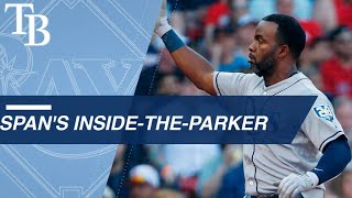 Denard Span races for an inside-the-park home run