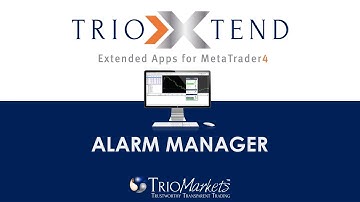 MT4 TrioXtend alarm manager - TrioMarkets