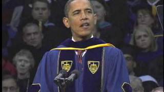 Commencement 2009: President Barack Obama's commencement address at Notre Dame