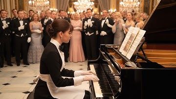 When the Waitress Played Piano, the Rich Crowd Fell Silent in Awe...