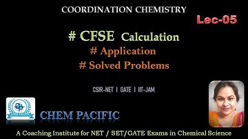 CFSE Calculation I Coordination Chemistry  I  Lec 05