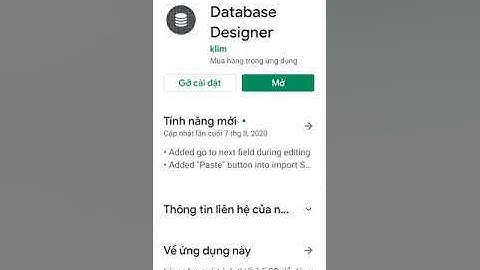 tạo cấu trúc bảng trong Database designer