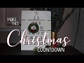 Tutorial DIY Christmas Countdown advent calendar using cricut