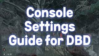 DBD Console Settings Guide