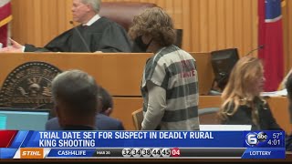 Trial date set for suspect in deadly Rural King shooting