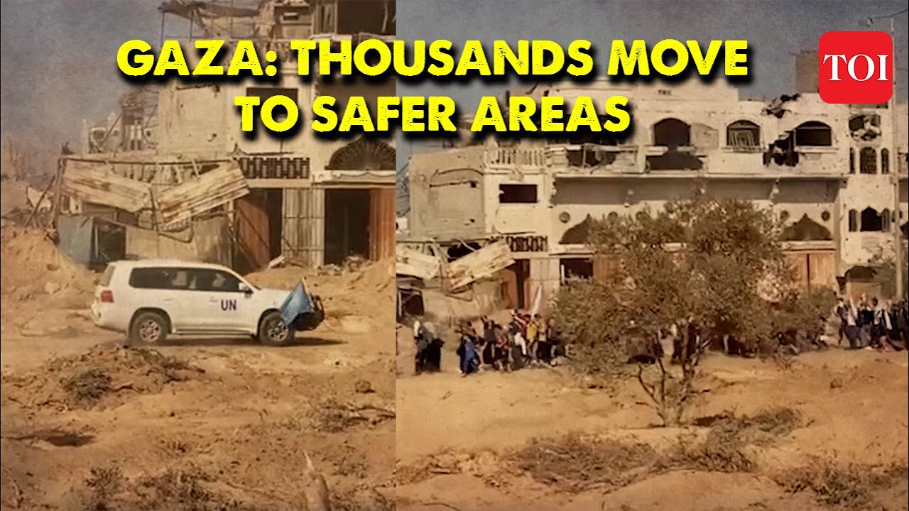 Israel-Hamas war news: IDF video shows Gazans relocating to south Gaza via humanitarian corridor