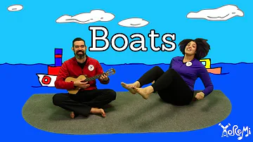 Boats (Boat Pose & Bow Pose, Animated) | Kids Yoga Music and Mindfulness with Yo Re Mi