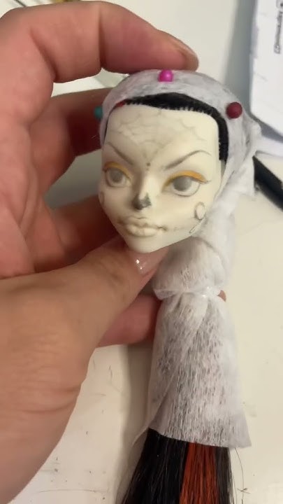 Скелита 🖤 #ooak #repaintdoll #monsterhigh #ооак #doll # - YouTube