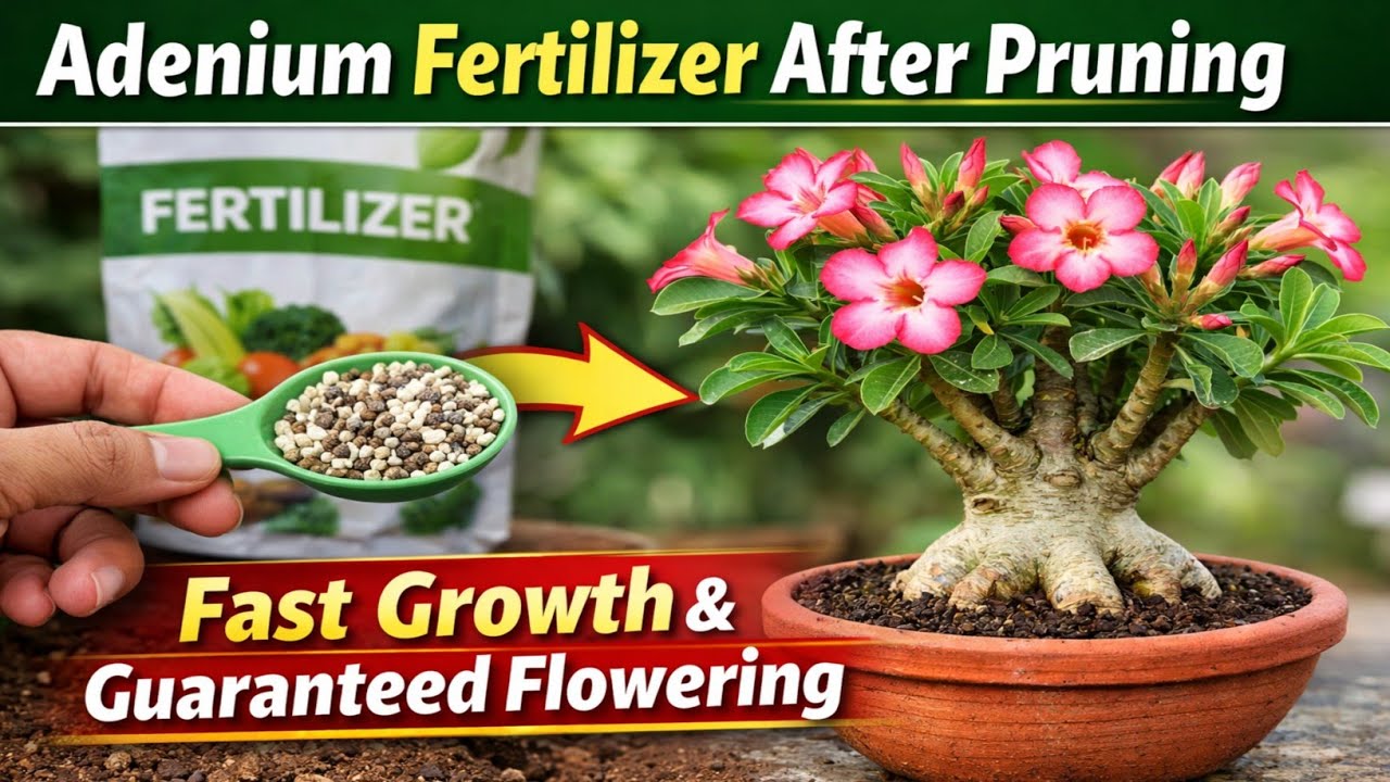Adenium Fertilizer After Pruning /Adenium Pruning Aftercare Tips - YouTube