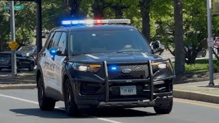 Waterbury Police Department Car 39 responding with Priority 